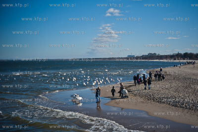 Sopot. Sloneczne niedzielne popoludnie na plazy.
03.03.2013
fot....