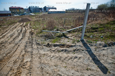 Gdansk. Lostowice. Teren parafi Bl. Jana Pawla II,...
