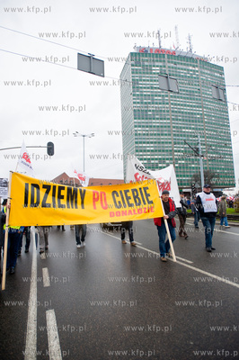 Gdansk. Manifestacja niezadowolonia, zorganizowana...