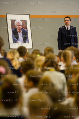 Gdansk. Uroczystosc nadania imienia Arkadiusza Arama...