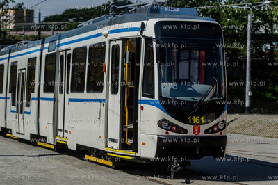 Gdansk. Wrzeszcz. Zajezdnia tramwajowa Zakladu Komunikacji...