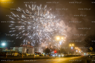 Gdańsk. Zabawa sylwestrowa na Targu Węglowym.  31.12.2016...