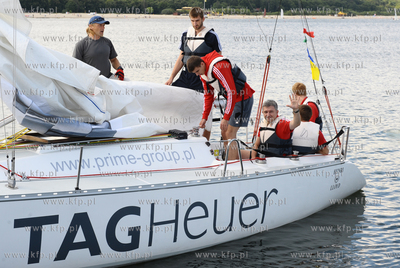 Sopot - molo. Polska - Brazylia na Morzu Baltyckim....
