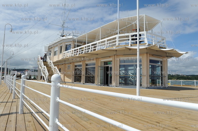 Sopot - molo. Przystan jachtowa przed oficjalnym otwarciem,...