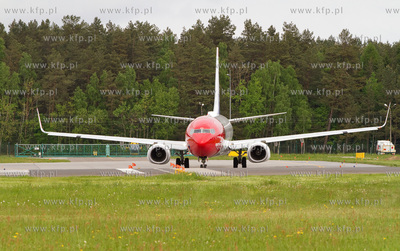 Port Lotniczy Gdansk im. Lecha Walesy. Nz. Boeing 737-800...