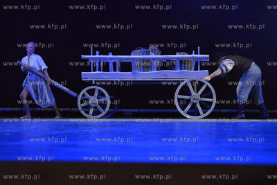 Proba medialna Chlopow w Teatrez Muzycznym w Gdyni....