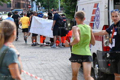 30. Bieg św. Dominika n/z bieg elity mężczyzn na...