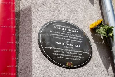Gdańsk, Podwale Staromiejskie 89. Odsłonięcie tablicy...