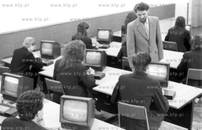 Zajecia komputerowe w jednej z Trojmiejskich szkol....