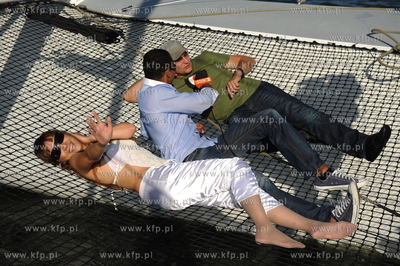 Sopot Hit Festival 2009. Nz Samuel Palmer przeprowadza...