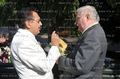 Imieniny Lecha  Walesy w jego domu na ul. Polanki w...