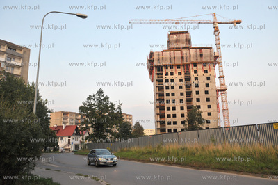 Budowa Centralparku na gdanskiej Morenie. Widok od...