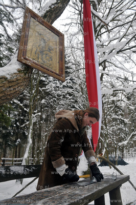 Rekonstrukcja obozu uczestnikow Powstania Styczniowego...