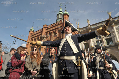 Gdańsk. Plac między Złotą Bramąi Katownią. Historyczna...