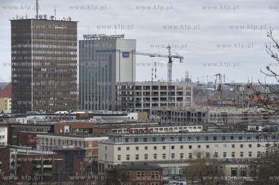 Panorama Gdańska.  Budowa Apartamentów Rajska 8,...