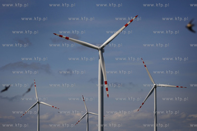 Elektrownia wiatrowa w okolicach Jastrzebiej Gory....