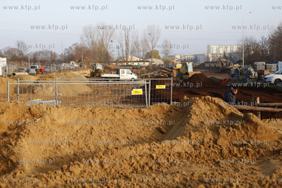 Sopot/Gdansk. Budowa Drogi Zielonej laczacej Al Niepodleglosci/Grunwaldzka...