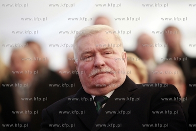 Gdansk Rebiechowo. Lotnisko im. Lecha Walesy. Uroczyste...