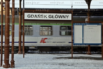 Gdansk. Dworzec Glowny PKP. Strajk kolejarzy.
25.01.2013
fot....