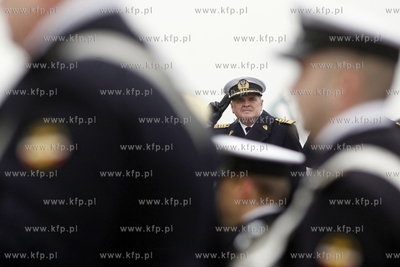 Gdynia. ORP Blyskawica. Wizyta ambasadora Stanow Zjednoczonych...