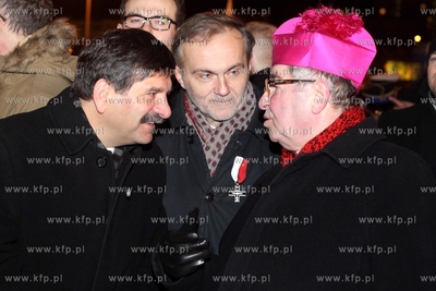 Uroczystosci rocznicowe pod pomnikiem Ofiar Grudnia...