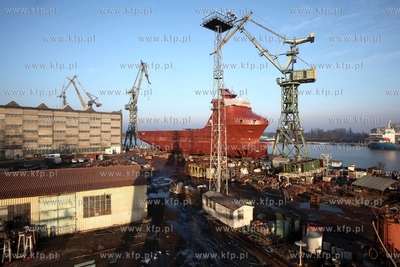 Stocznia Gdansk. Budowa statku typu PSV Ocean Art do...