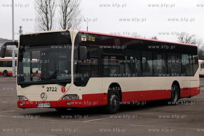 Zajezdnia autobusowa ZKM przy ul. Hallera w Gdańsku....