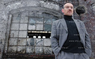 Jerzy Borowczak na terenie Stoczni Gdanskiej. 16.02.2005...