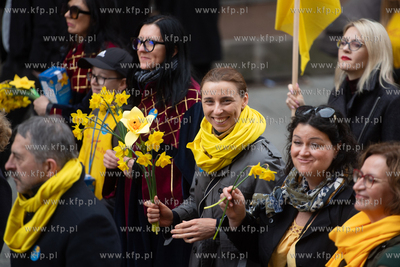 Gdańsk. Parada na finał Pól Nadziei. Nz. Monika...
