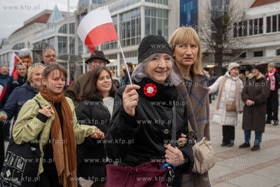 Sopot. Święto Niepodległości. Parada rowerzystów,...