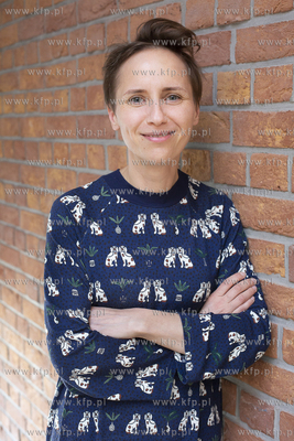 Gdańskie Targi Książki.  Nz. Magda Kalisz, współtwórczyni...