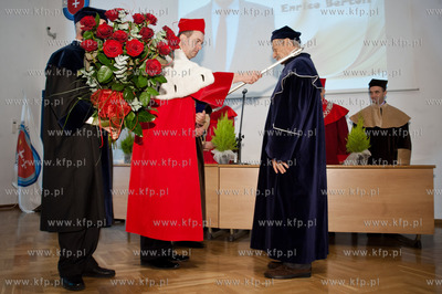 Gdansk. Akademii Wychowania Fizycznego i Sportu. Uroczystosc...