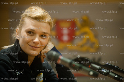 Sopot. Hala Ergo Arena. Wspolna konferencja siatkarek...