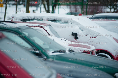 Gdansk. Chelm. Zima obfitujaca w silne opady sniegu...