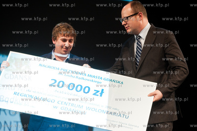 Gdansk. Teatr Miniatura.  Uroczystosc wreczenia nagrod...