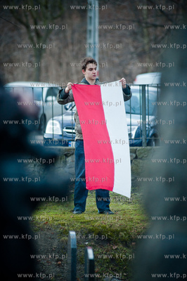 Gdansk. Cmentarz Garnizonowy przy ul. Gielguda. Apel...