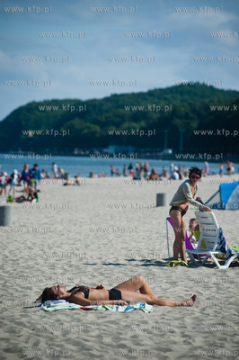 Gdynia. Plaza Miejska na kapielisku ktorej zniesiono...