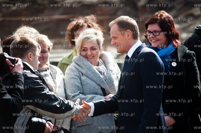 Gdansk. Uroczystosc wmurowania kamienia wegielnego...
