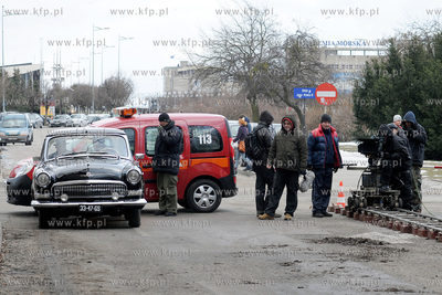 Plan zdjeciowy filmu o masakrze robotnikow na Wybrzezu...