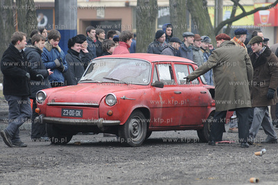 Plan zdjeciowy filmu o masakrze robotnikow na Wybrzezu...