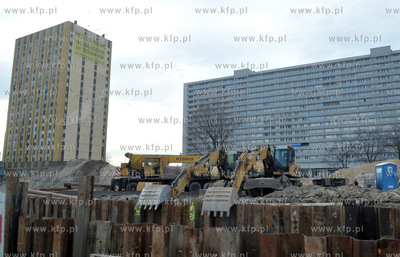 Katowice. Centrum miasta. Na zdjeciu  Aleja Konfantego...