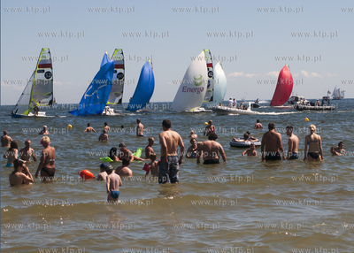 Regaty LOTTO 49er Grand Prix Gdynia 2014. 19.07.2014...