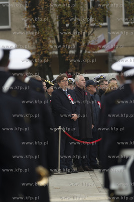 100. Gdyńskie urodziny niepodległej. Nz. Tadeusz...