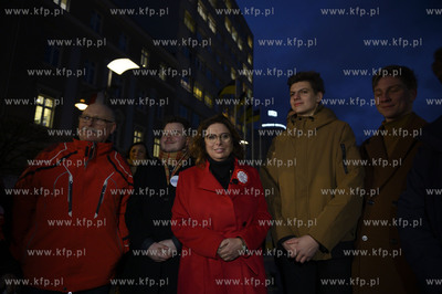 Gdynia. Briefing prasowy kandydatki na Prezydenta RP...