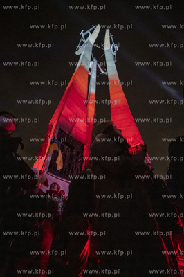 Gdańsk. Plac Solidarności. Europejski wiec solidarności...