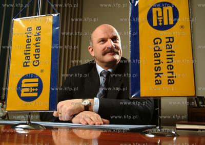 Pawel Olechnowicz - prezes Rafinerii Gdanskiej.21.02.2003fot....