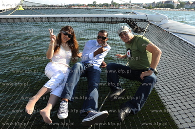 Sopot Hit Festival 2009. Nz Samuel Palmer przeprowadza...