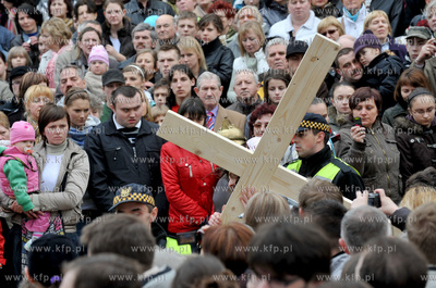 Wejherowo. Droga Krzyzowa. Inscenizacja Meki Panskiej...