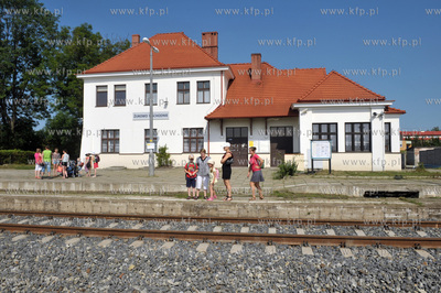 Zukowo na Kaszubach. Dworzec kolejowy Zukowo Wschodnie....
