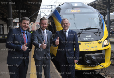 Gdansk, Dworzec Glowny PKP. Inauguracyjny, pierwszy...